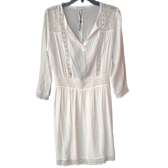 NWOT Heartloom Revolve White Soma Dress Peasant Cottagecore Prairie Romantic - Picture 3 of 13